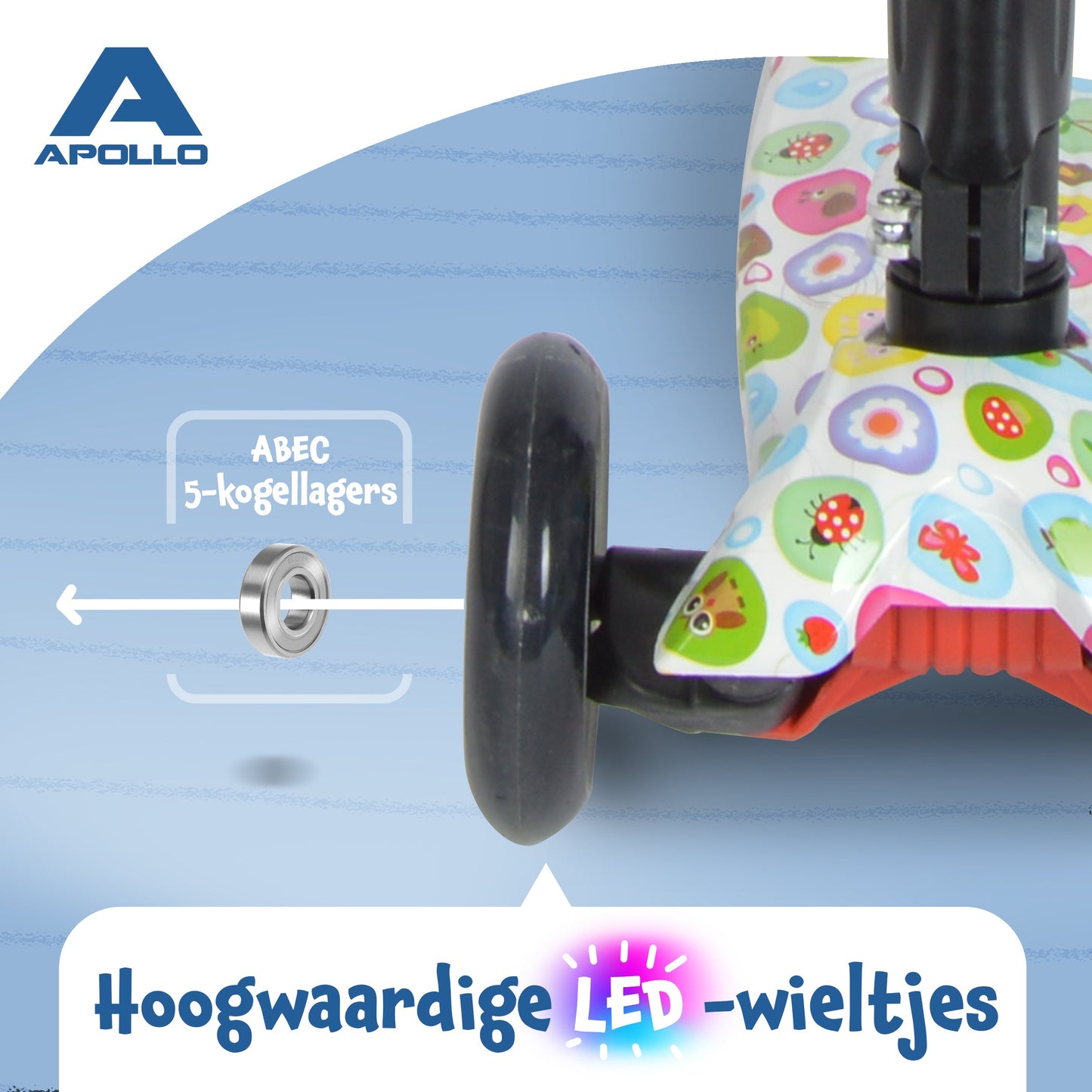 'Kids Whiz' LED Scooter voor Kinderen - in verschillende kleuren