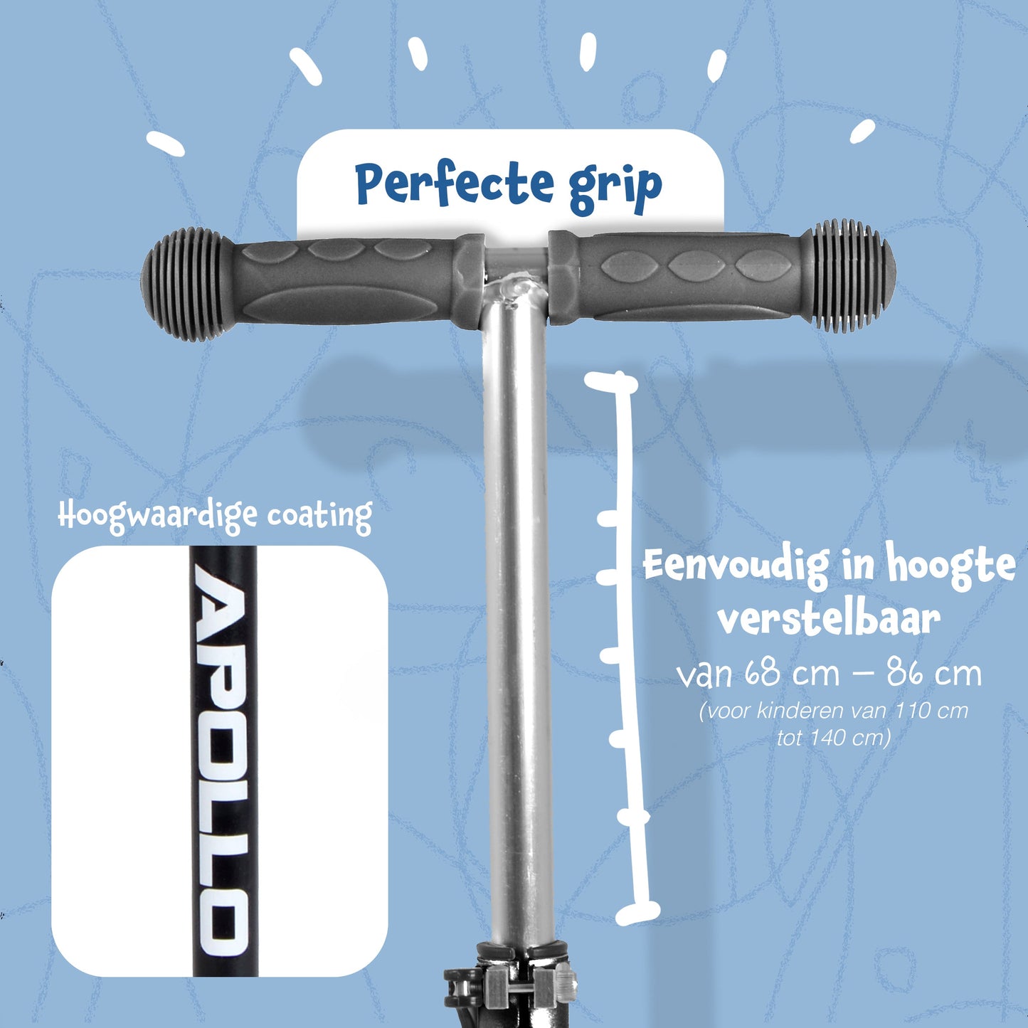 'Kids Whiz' LED Scooter voor Kinderen - in verschillende kleuren