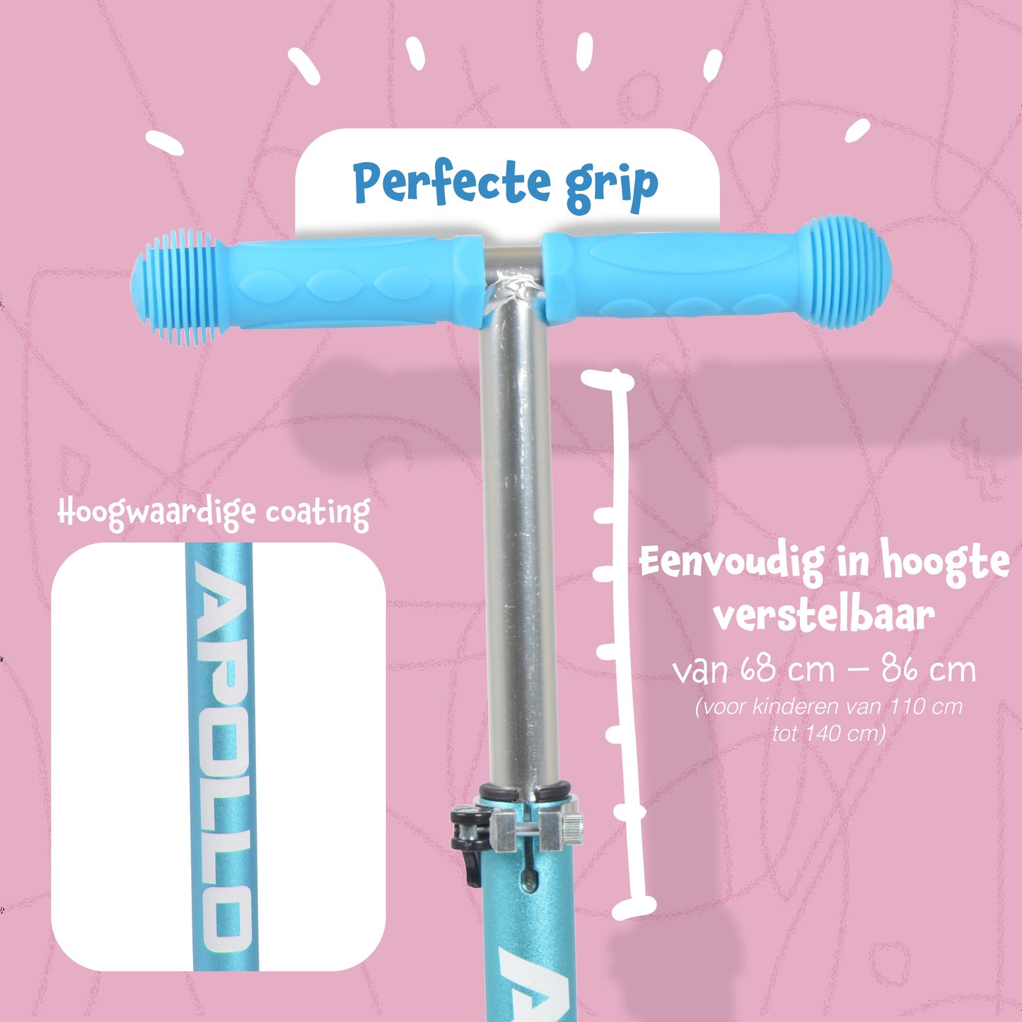 'Kids Whiz' LED Scooter voor Kinderen - in verschillende kleuren