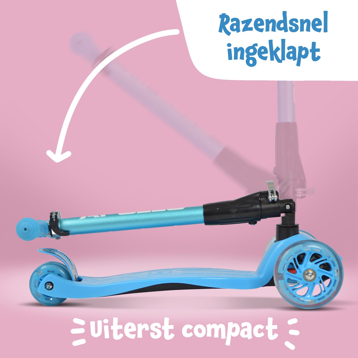 'Kids Whiz' LED Scooter voor Kinderen - in verschillende kleuren