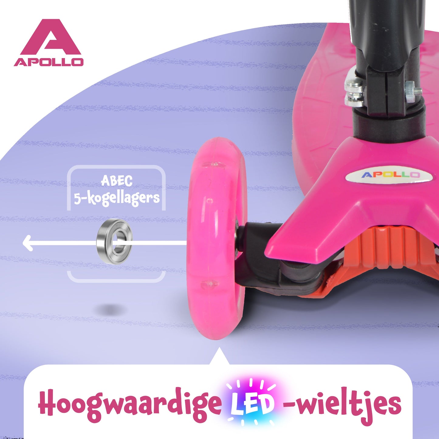 'Kids Whiz' LED Scooter voor Kinderen - in verschillende kleuren