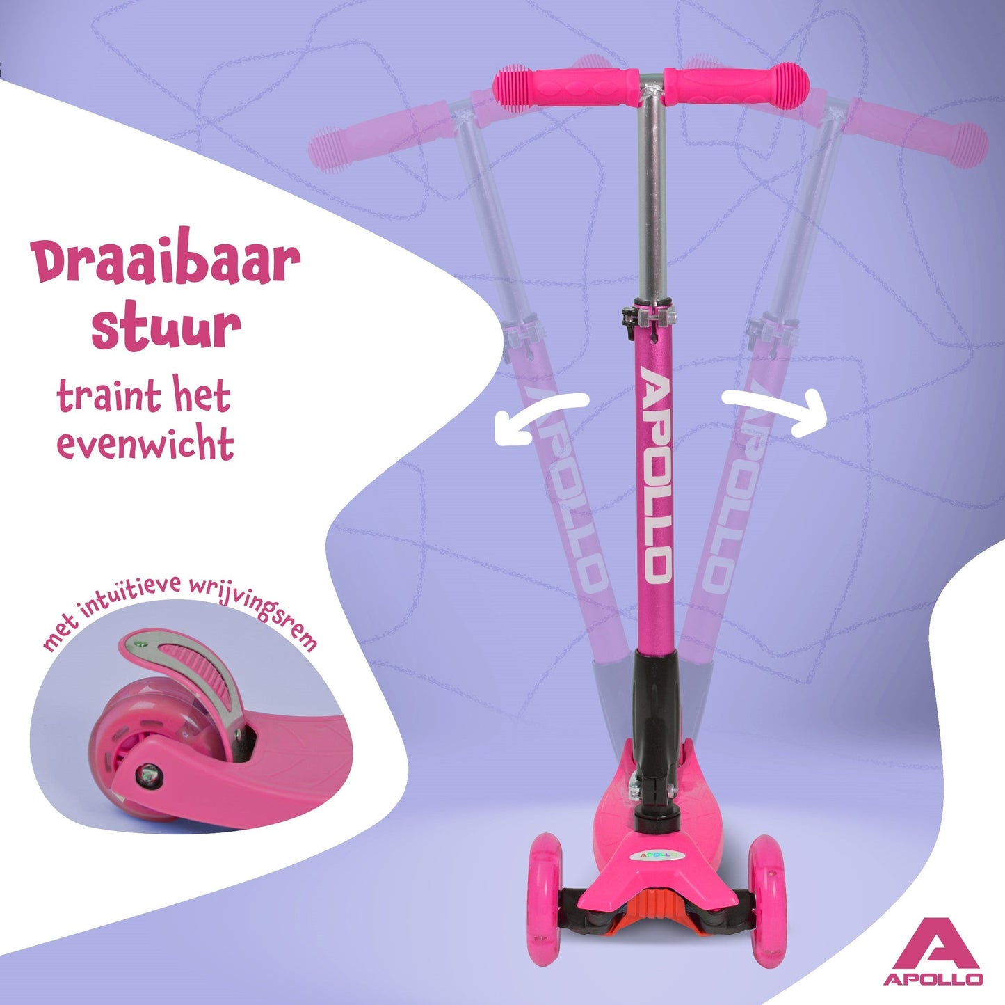 'Kids Whiz' LED Scooter voor Kinderen - in verschillende kleuren