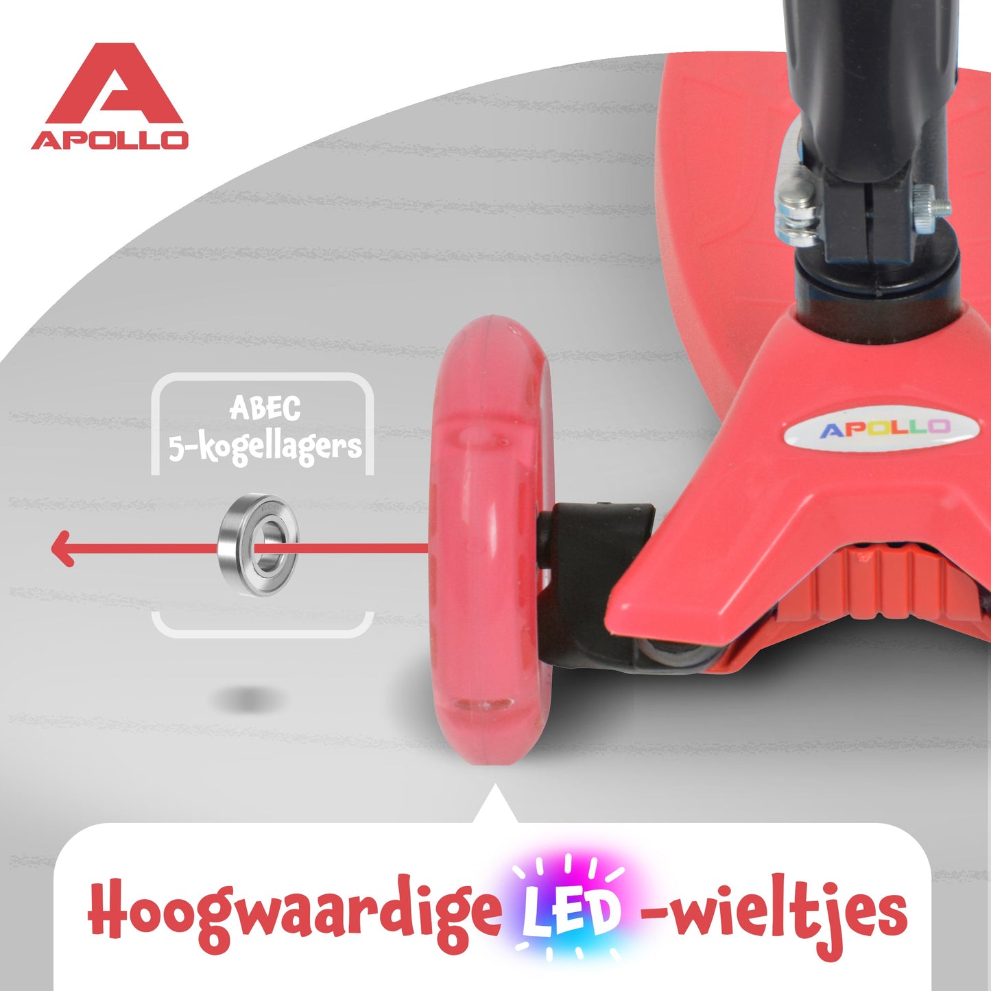 'Kids Whiz' LED Scooter voor Kinderen - in verschillende kleuren