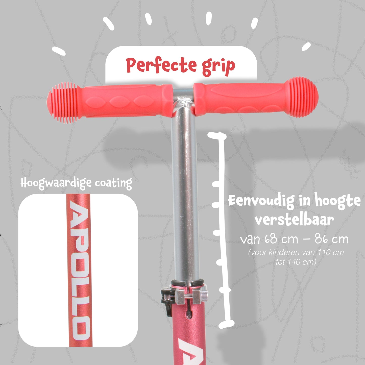 'Kids Whiz' LED Scooter voor Kinderen - in verschillende kleuren