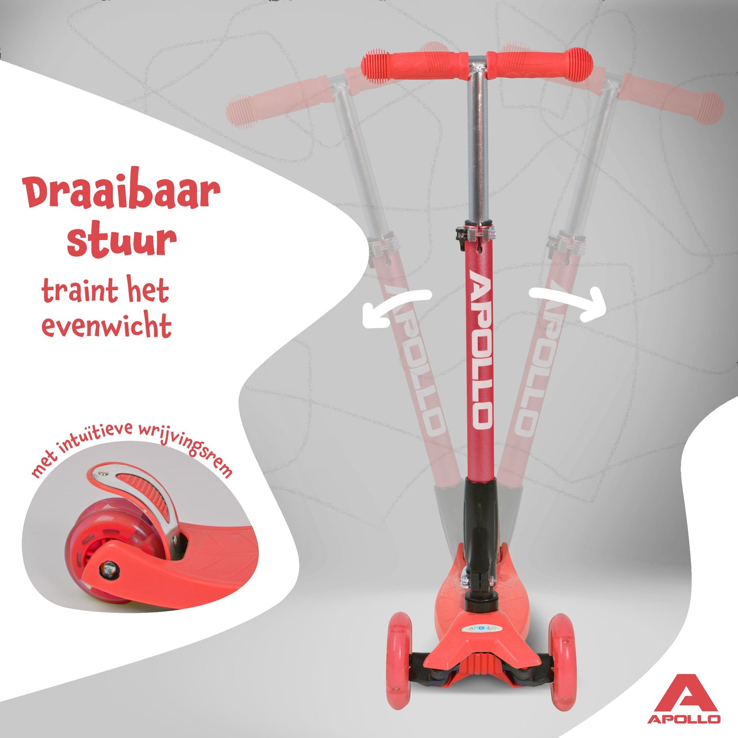 'Kids Whiz' LED Scooter voor Kinderen - in verschillende kleuren