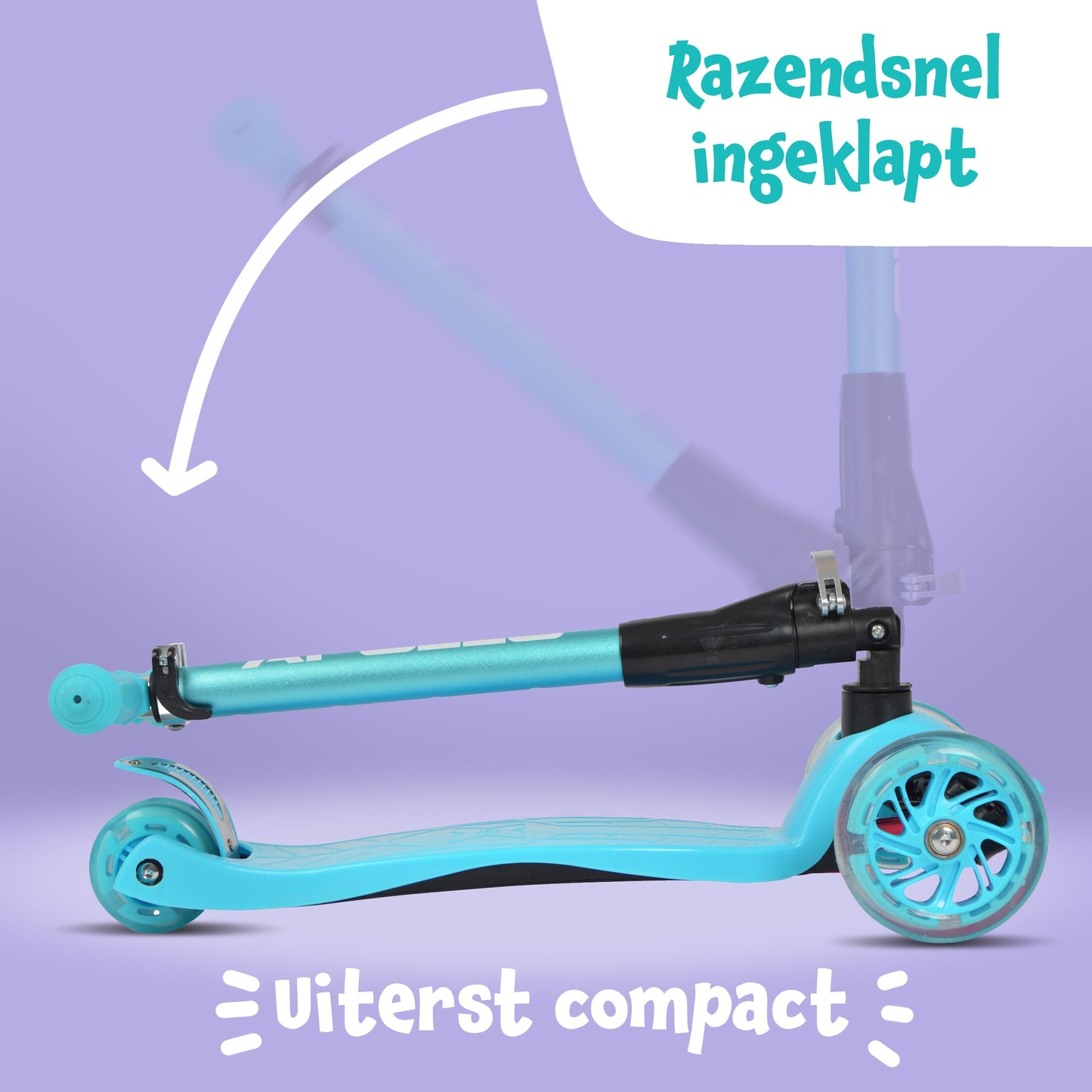 'Kids Whiz' LED Scooter voor Kinderen - in verschillende kleuren