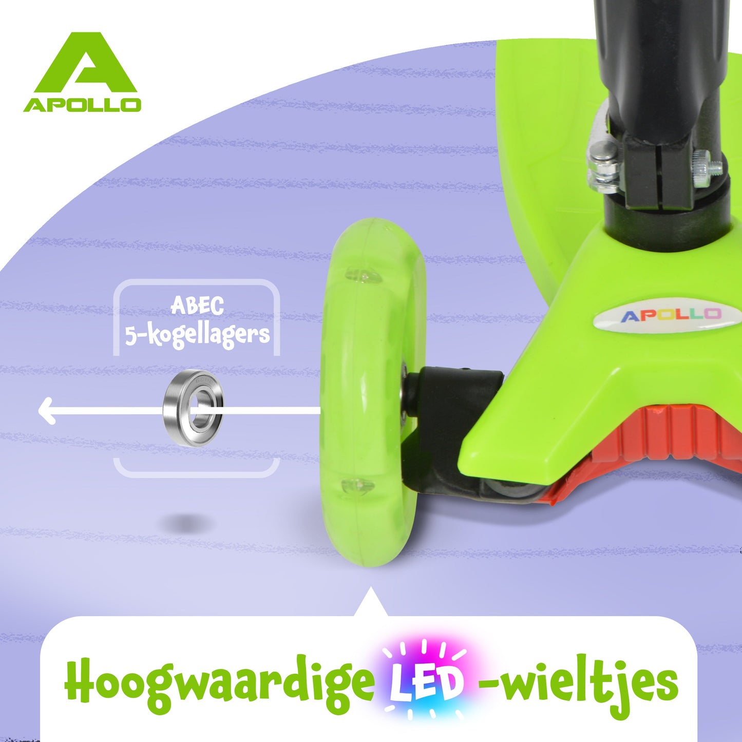 'Kids Whiz' LED Scooter voor Kinderen - in verschillende kleuren