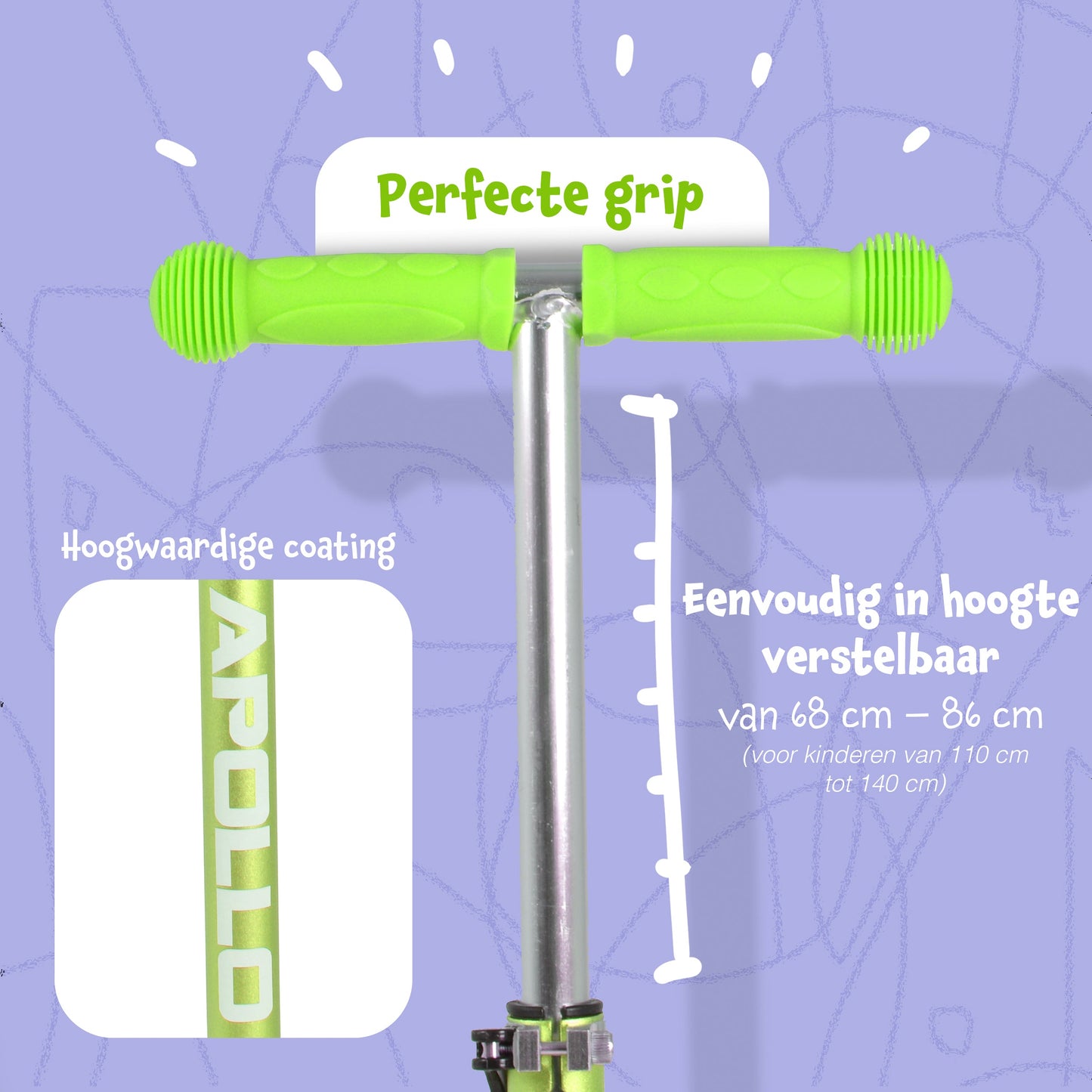 'Kids Whiz' LED Scooter voor Kinderen - in verschillende kleuren