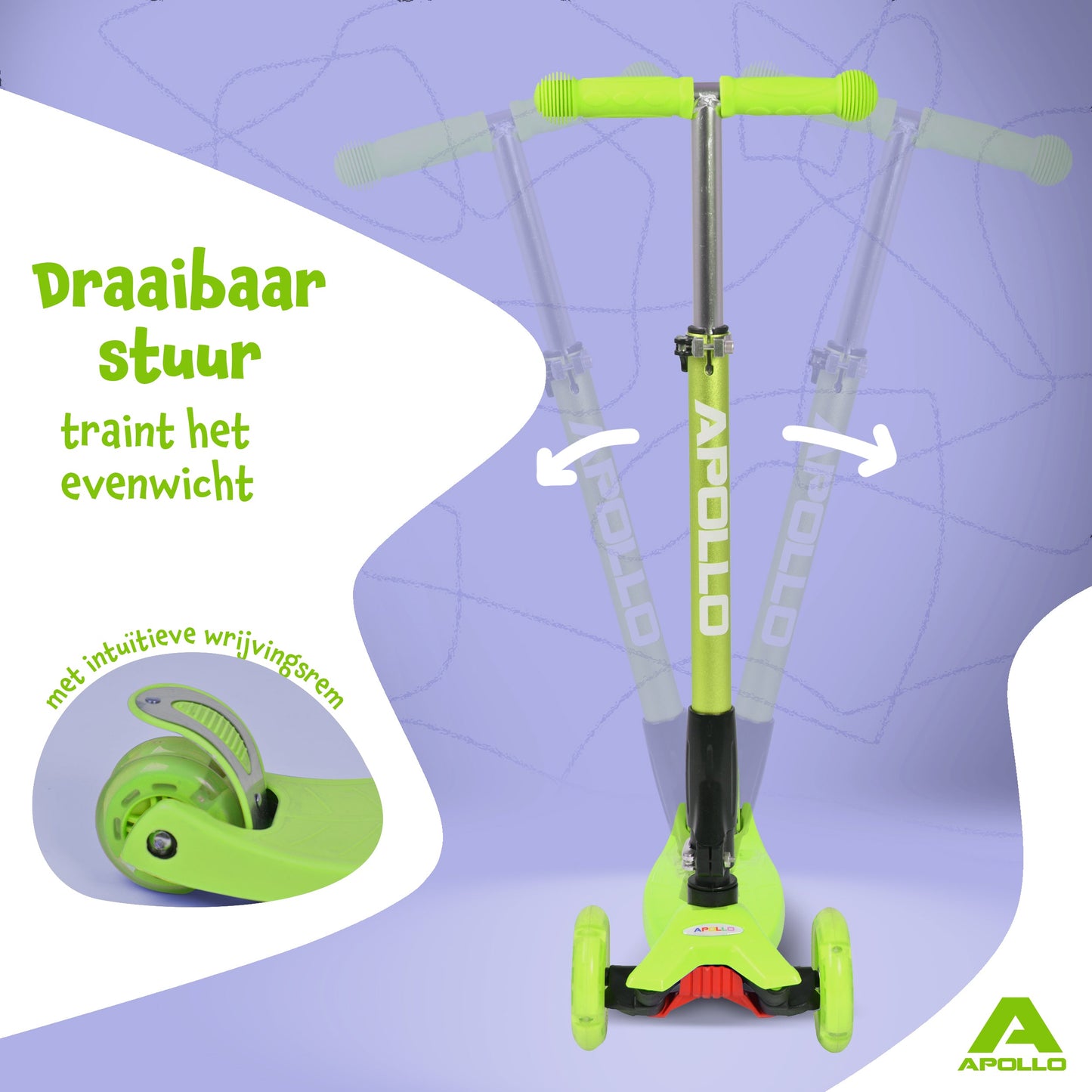 'Kids Whiz' LED Scooter voor Kinderen - in verschillende kleuren