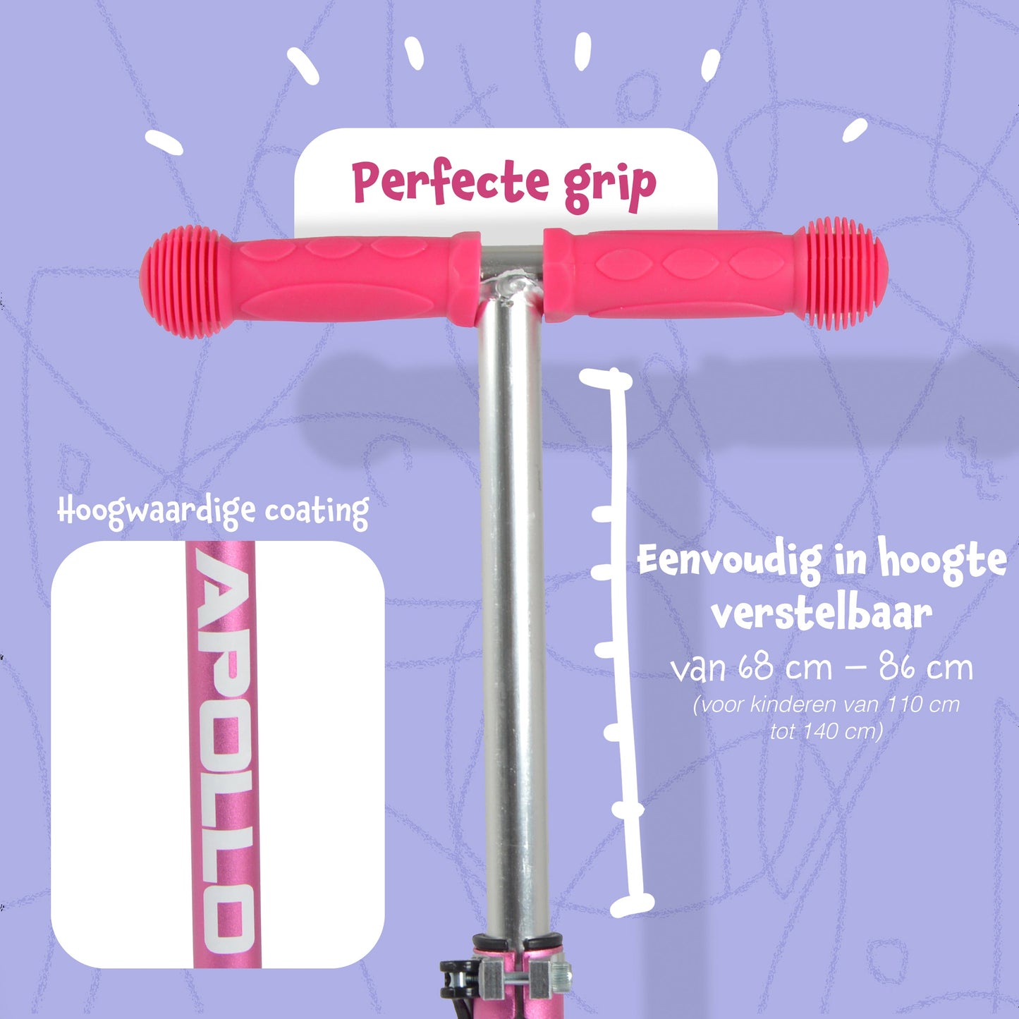 'Kids Whiz' LED Scooter voor Kinderen - in verschillende kleuren