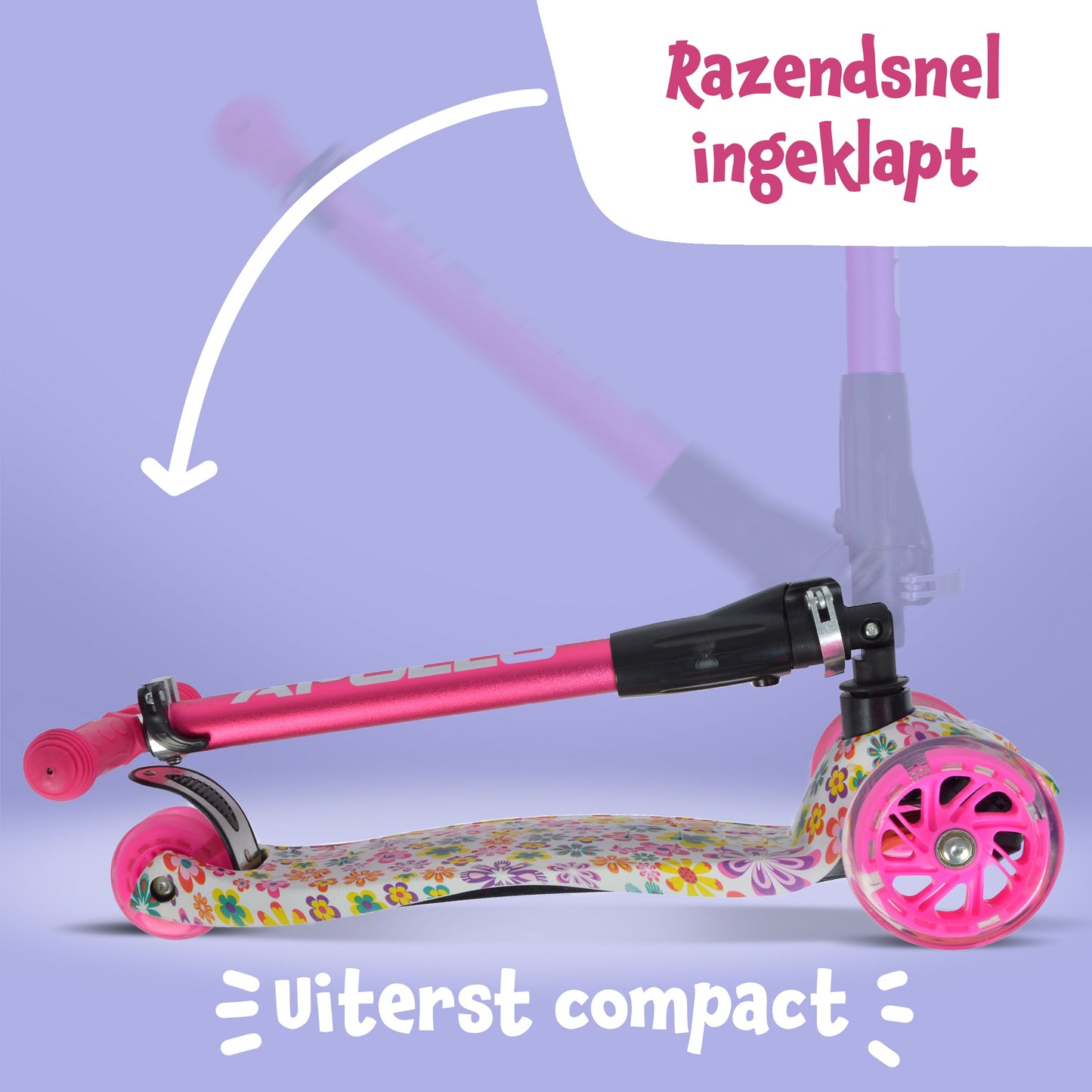 'Kids Whiz' LED Scooter voor Kinderen - in verschillende kleuren