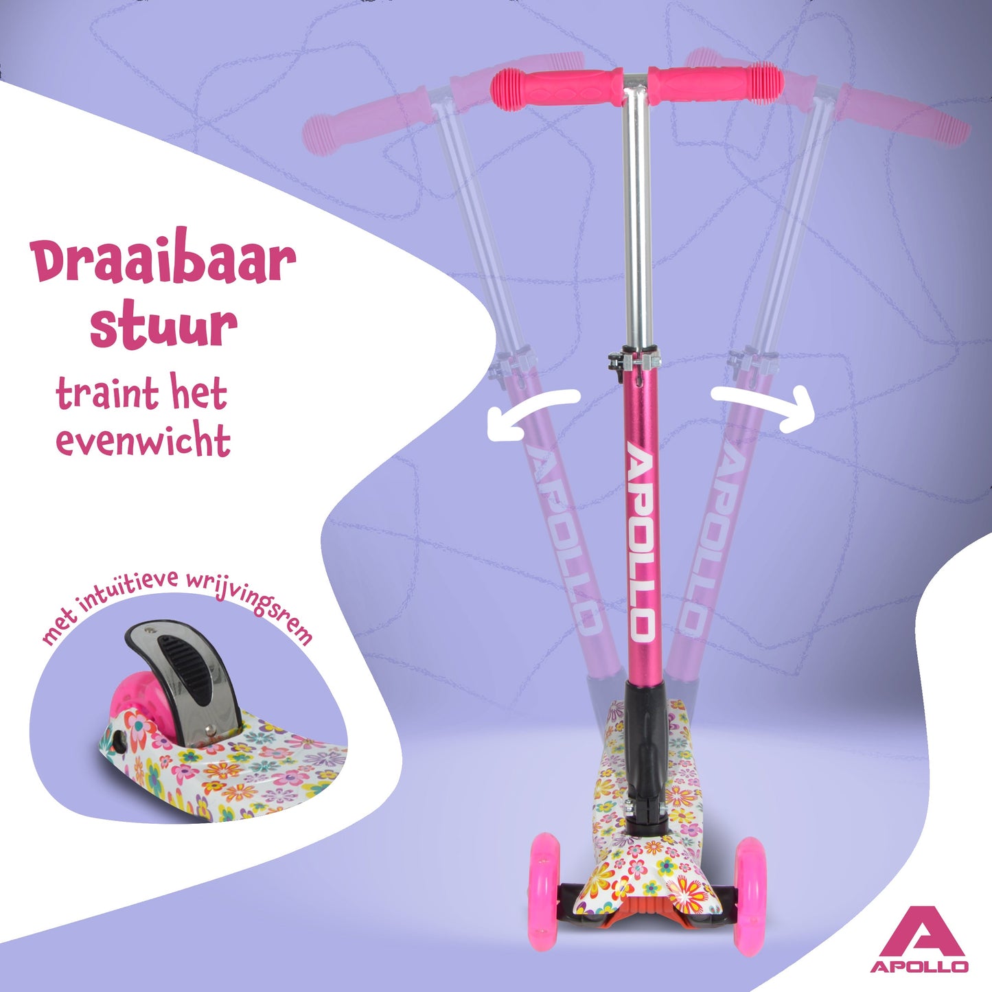 'Kids Whiz' LED Scooter voor Kinderen - in verschillende kleuren