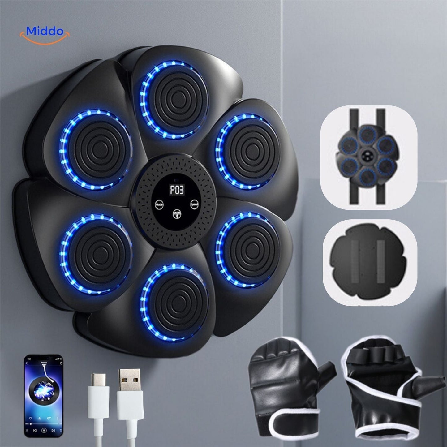 BoxPro™ Smart Muziek Boksmachine | Voor Jouw Fitnesstransformatie Thuis