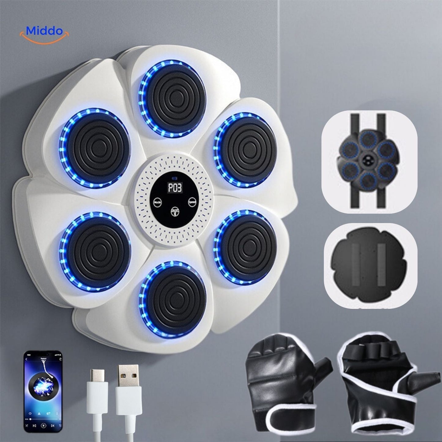 BoxPro™ Smart Muziek Boksmachine | Voor Jouw Fitnesstransformatie Thuis