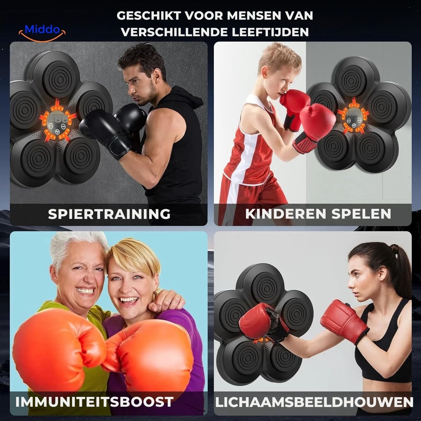 BoxPro™ Smart Muziek Boksmachine | Voor Jouw Fitnesstransformatie Thuis