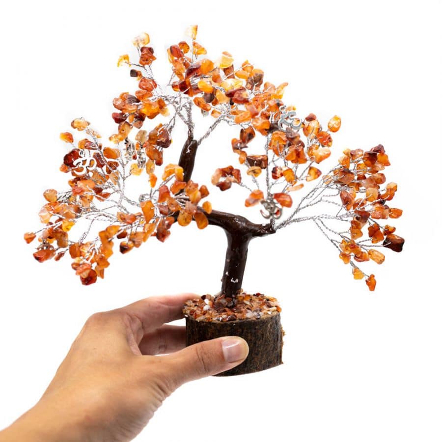 Edelstenen Carneool Boompje – Spiritualiteit – Groot
