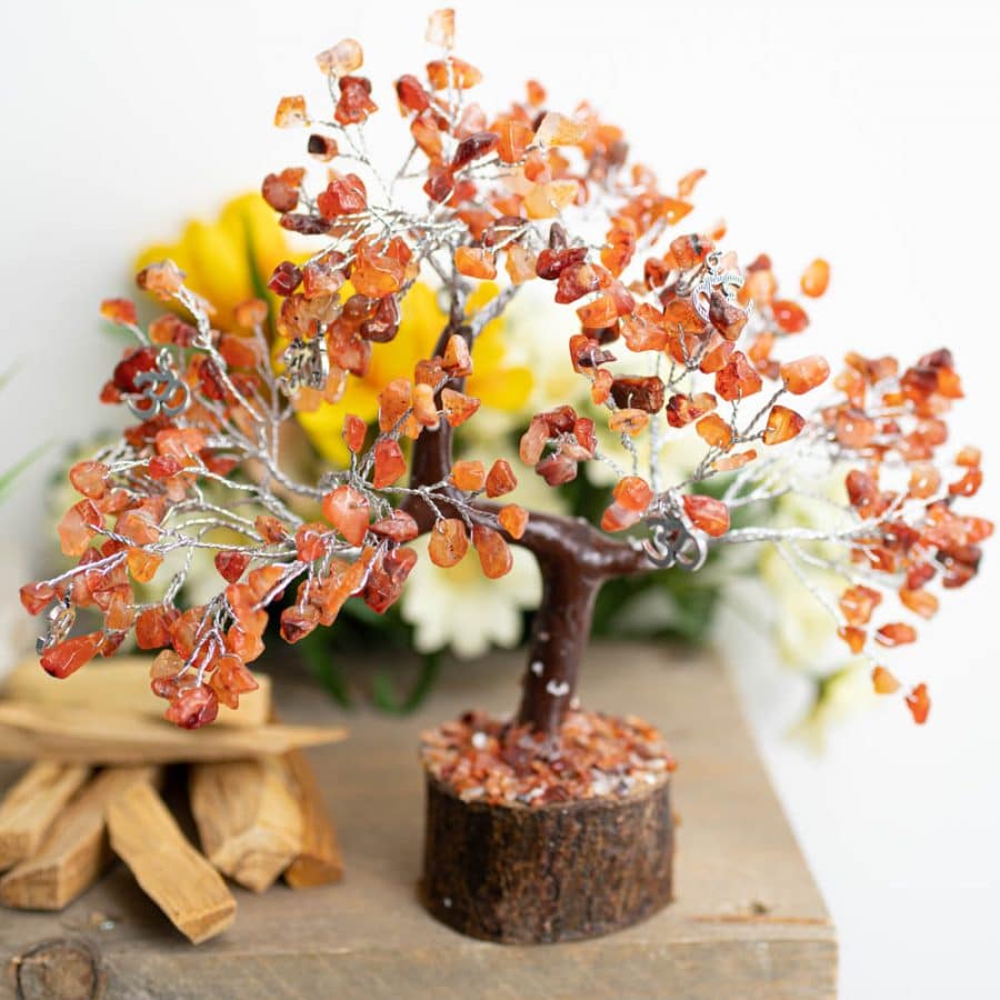 Edelstenen Carneool Boompje – Spiritualiteit – Groot