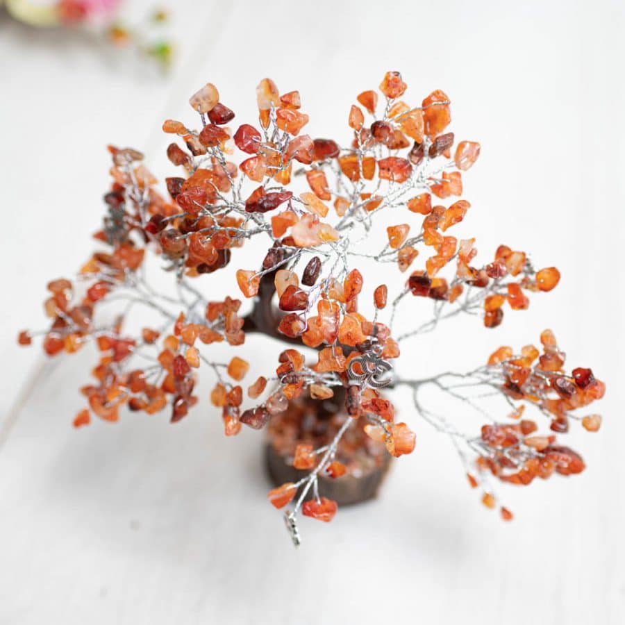Edelstenen Carneool Boompje – Spiritualiteit – Groot