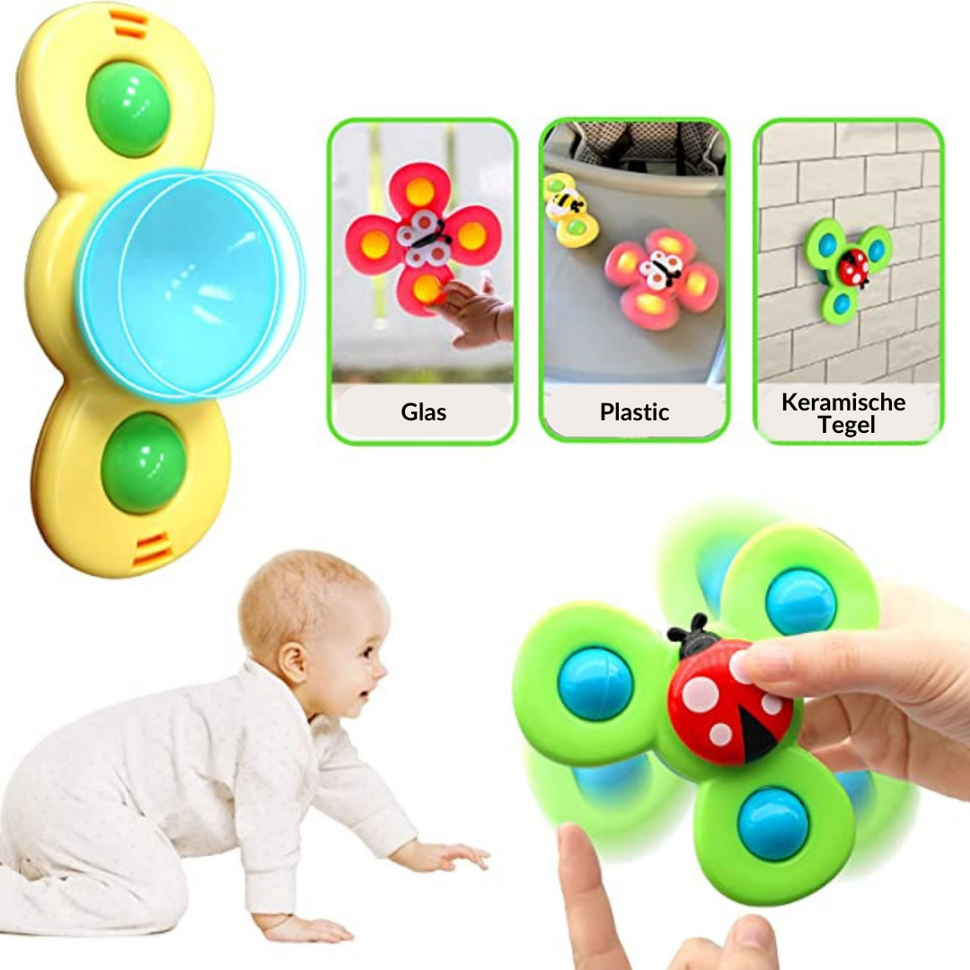 Zuignap Spinner Speelgoed Set van 3