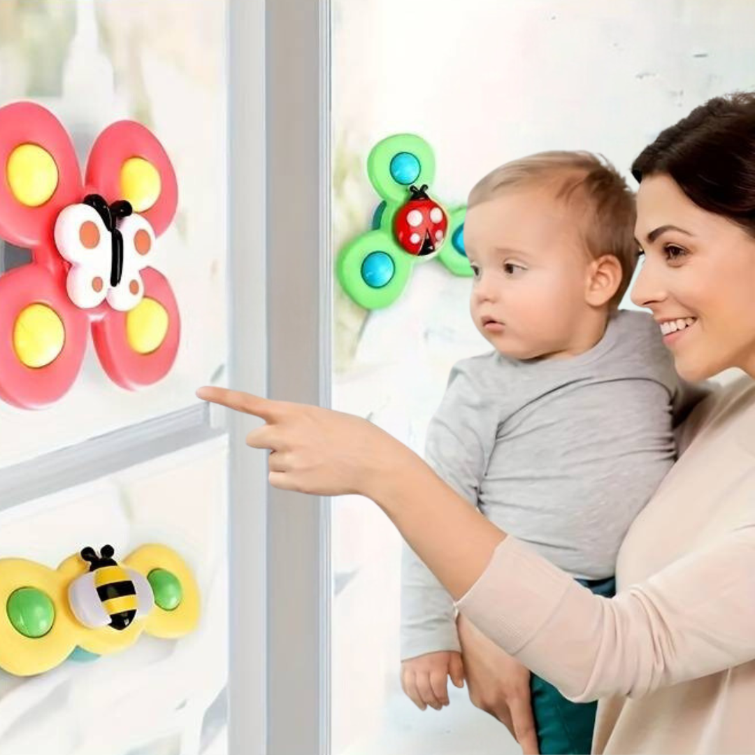 Zuignap Spinner Speelgoed Set van 3
