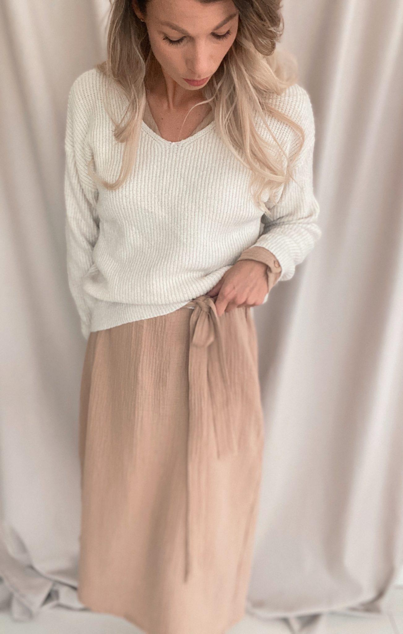 Overslagjurk – Beige