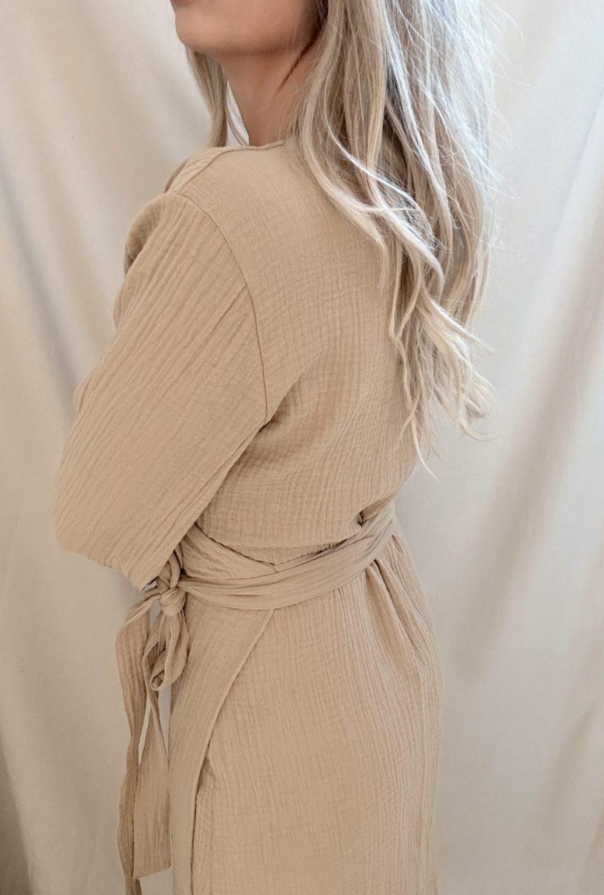 Overslagjurk – Beige
