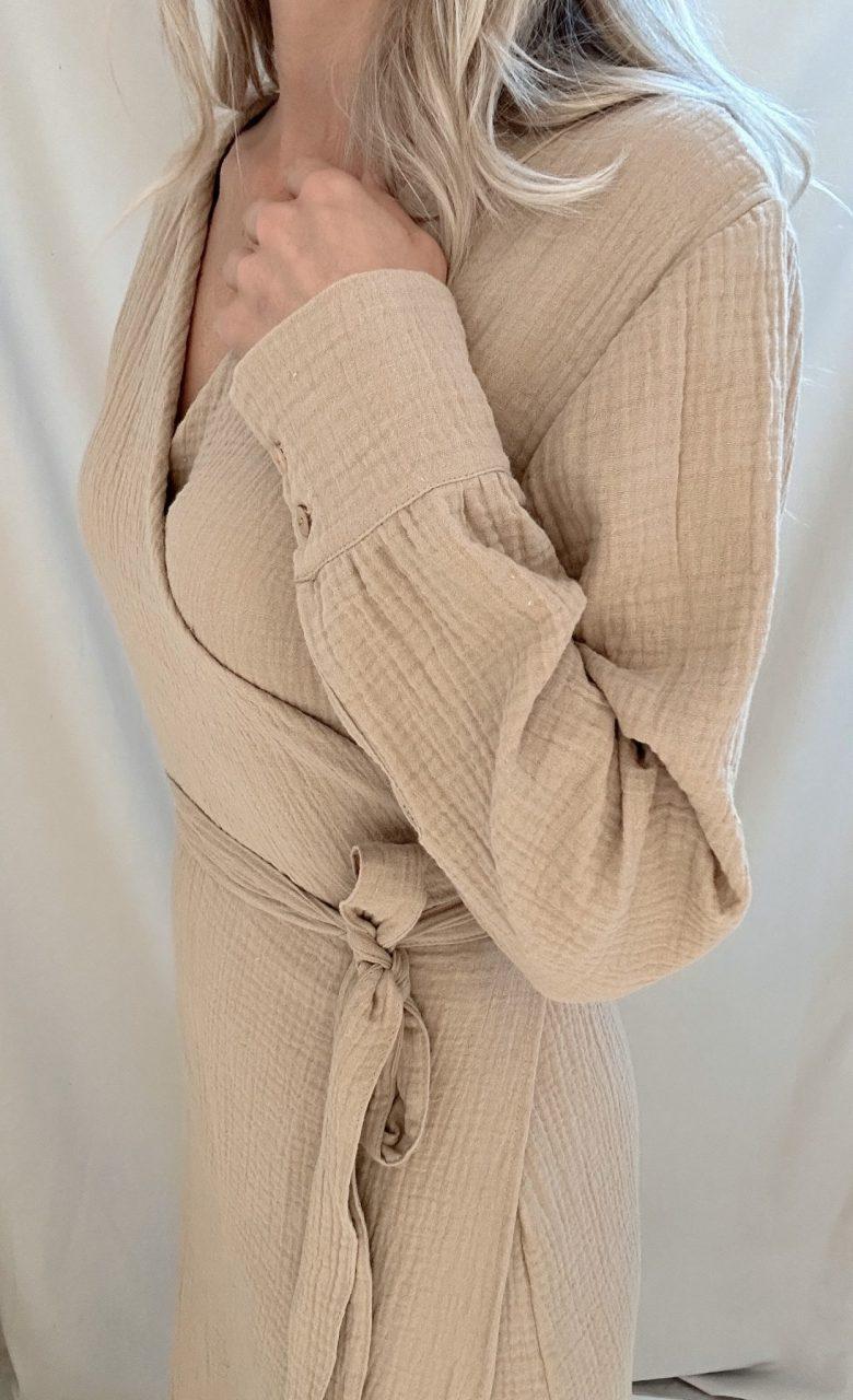 Overslagjurk – Beige