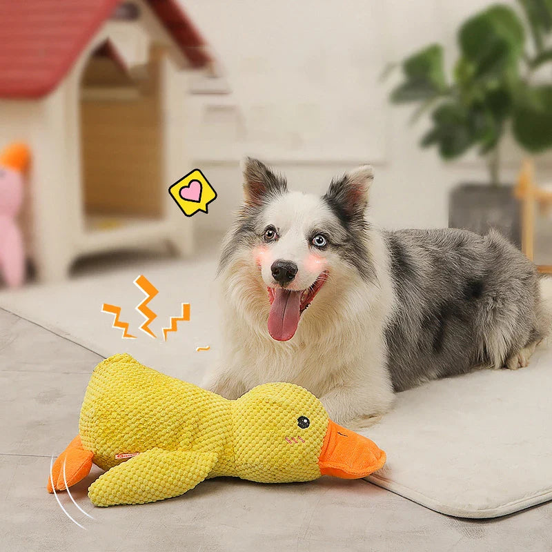 Interactieve Eend Knuffel voor Honden | Zacht Speelgoed – Leuk en Duurzaam