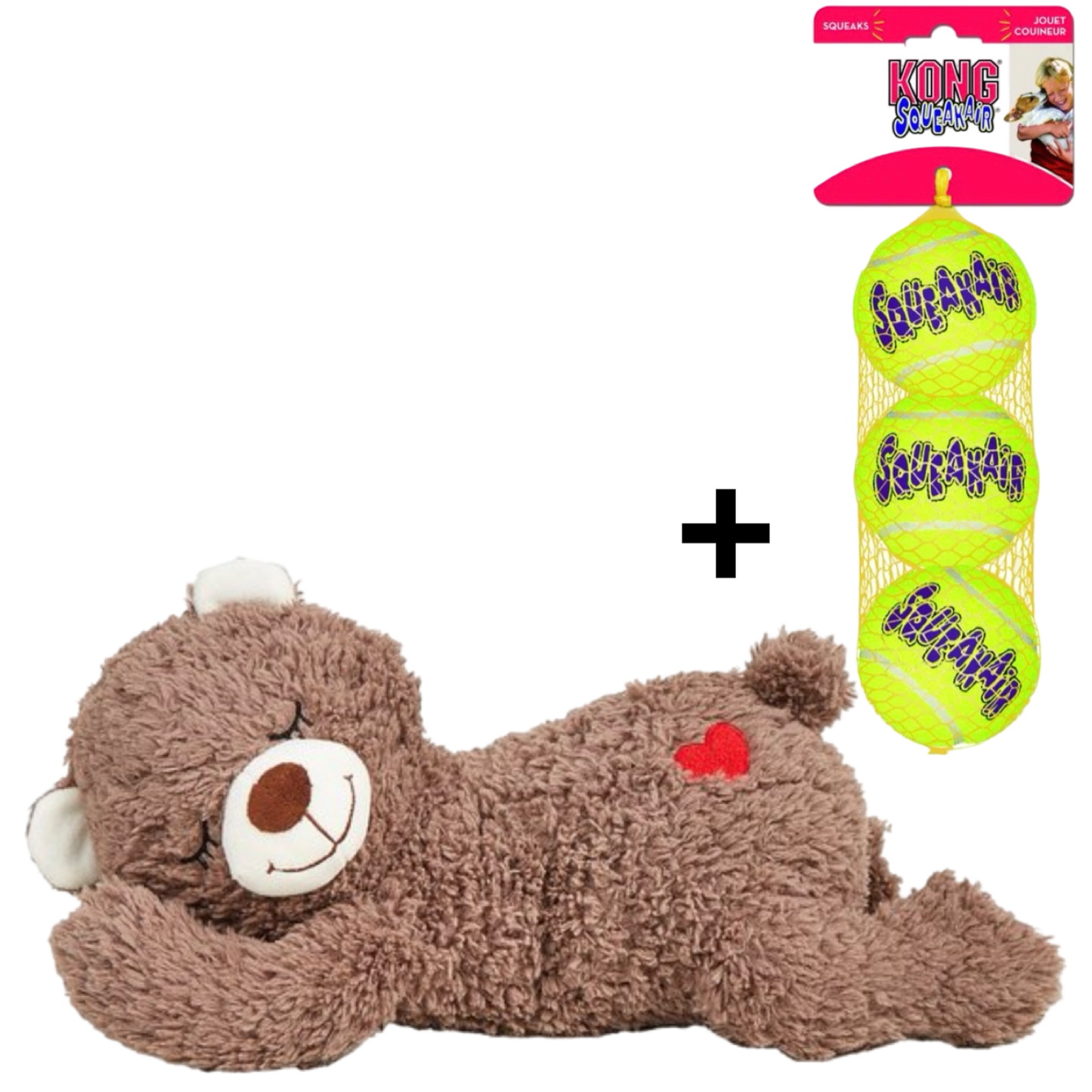 Combideal - Fofos Heartbeat Beer + Kong Squeakairs Medium (6 CM)
