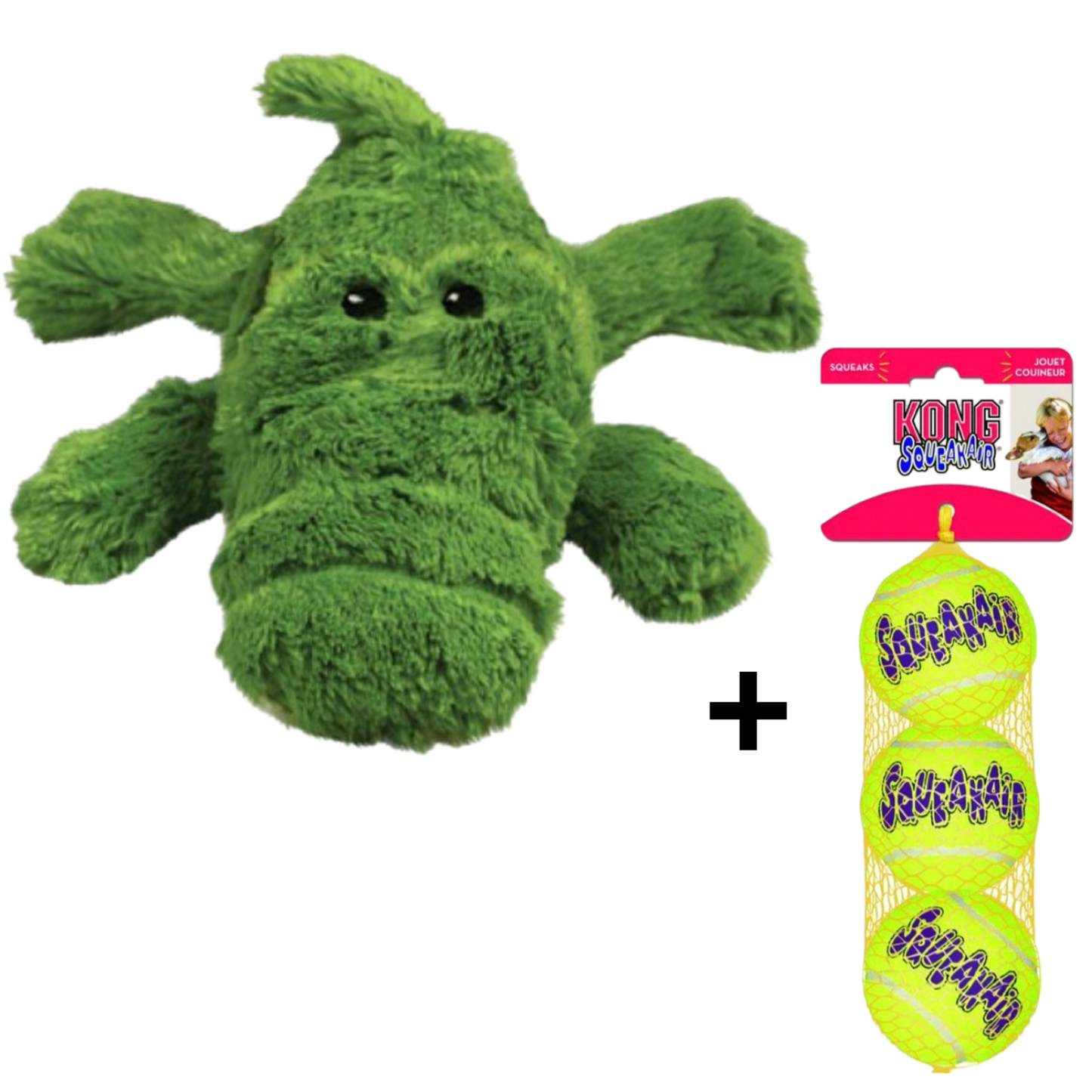 Combideal Kong Cozie Ali Aligator + Squeakairs