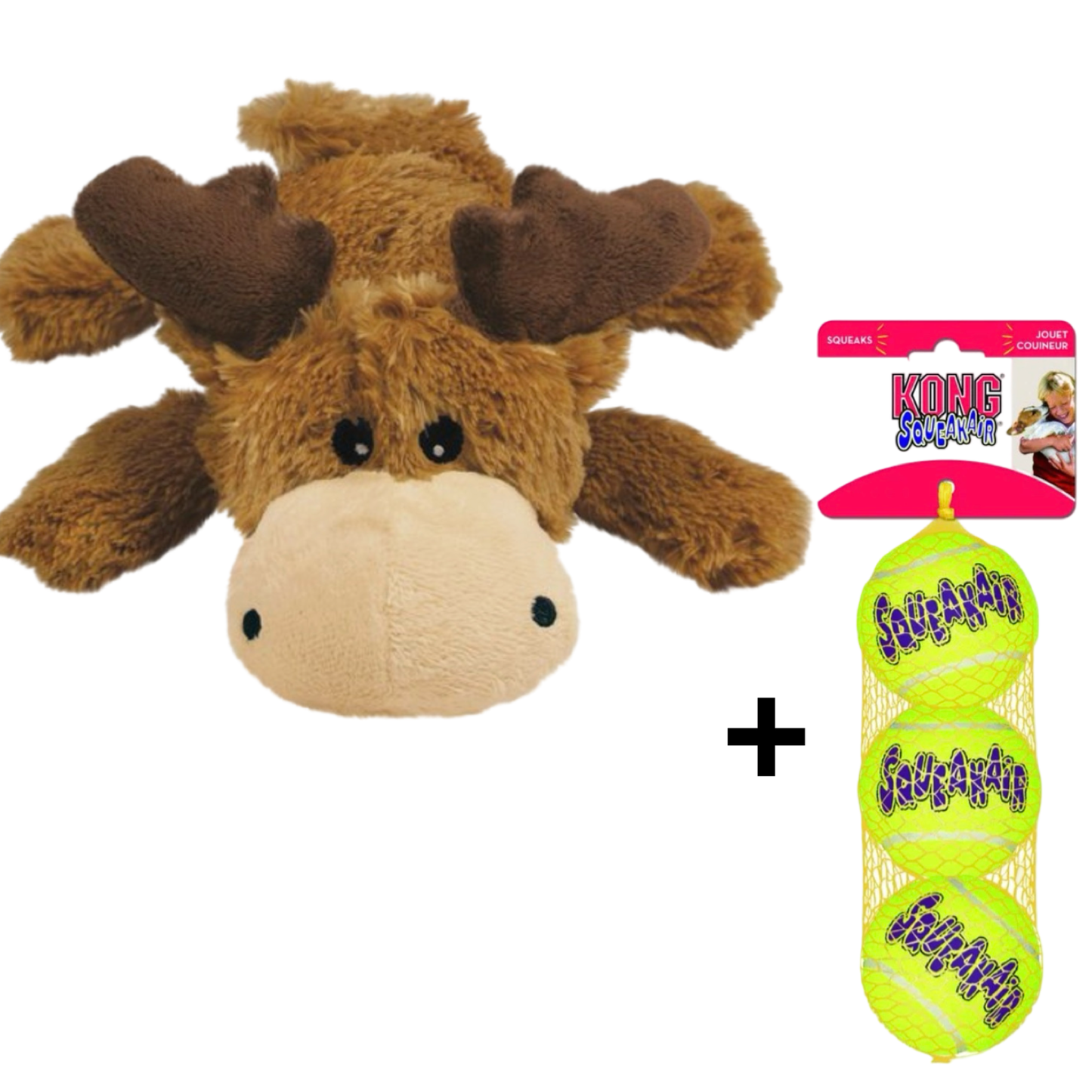 Combideal Kong Cozie Marvin Eland + Squeakairs