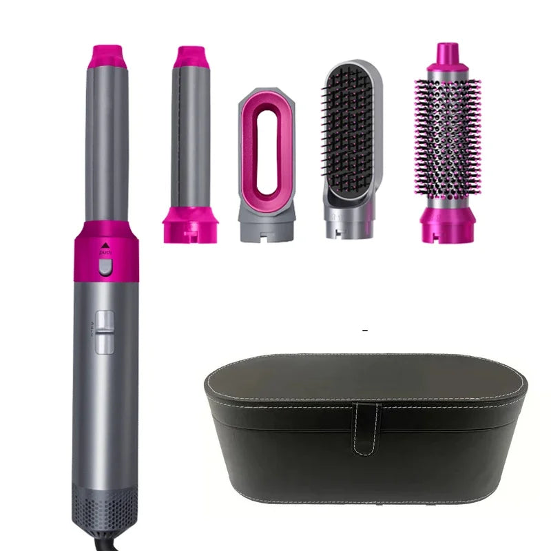 5 in 1 Föhn Hot Kam Set Professionele Krultang Stijltang