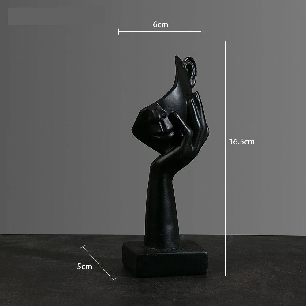 Hars Abstracte Masker Beelden Europese Miniatuur Beeldjes Voor Interieur Home Office Studie Desktop Figuur Ornament Decor Cadeau