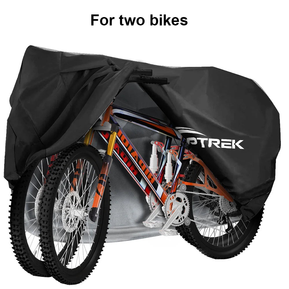Toptrek Fietshoes 210D Oxford Buitenopslag Waterdicht en anti-UV Fietshoes met waterdicht membraan voor twee fietsen