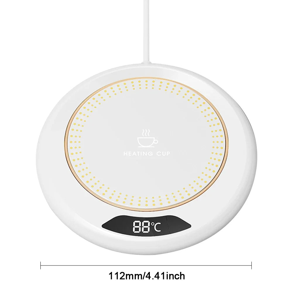 Draagbare bekerwarmer intelligente constante temperatuur drankverwarmer met Smart Touch Switch USB Cup Warmer voor kopjes en glazen met platte bodem
