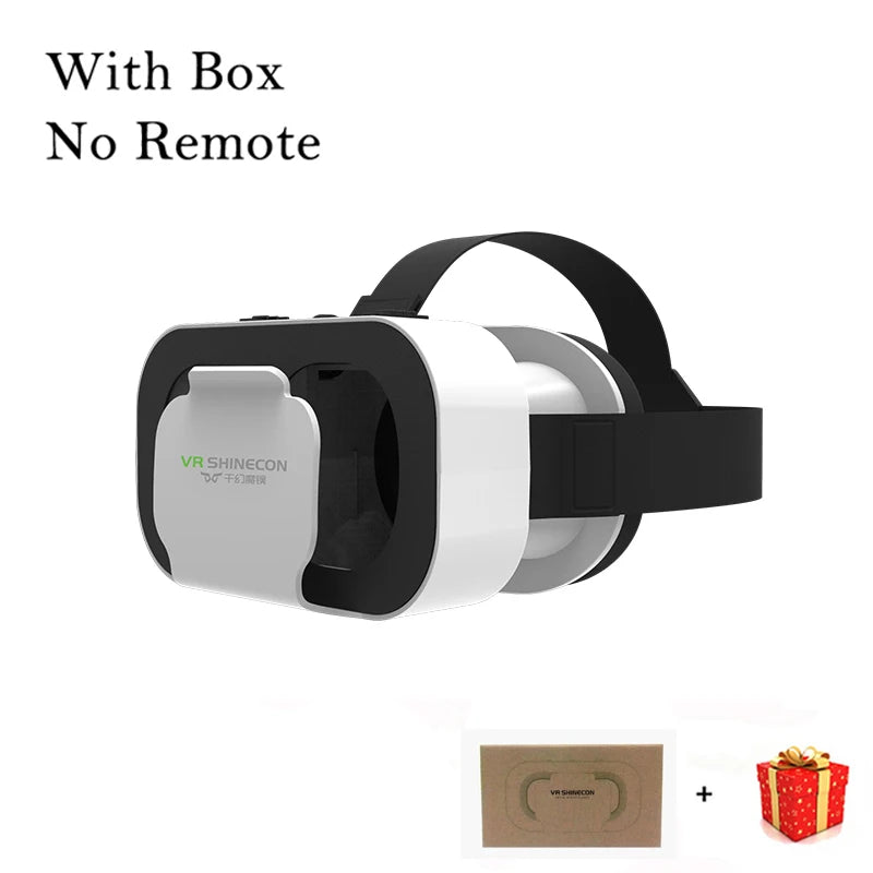 Shinecon Vr Bril 3d Headset Virtual Reality Apparaten Helm Viar Lenzen Goggle Voor Smartphone Mobiele Telefoon Smart Met Controller