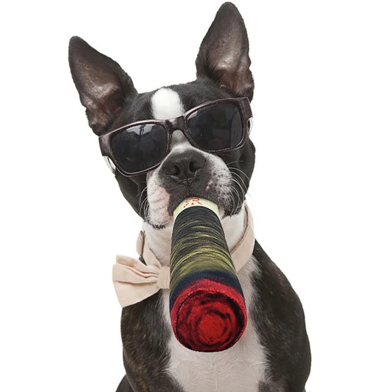 Grappige Sigaar Knuffel voor Honden | Kauwbestendig Honden Speelgoed | Leuk en Duurzaam
