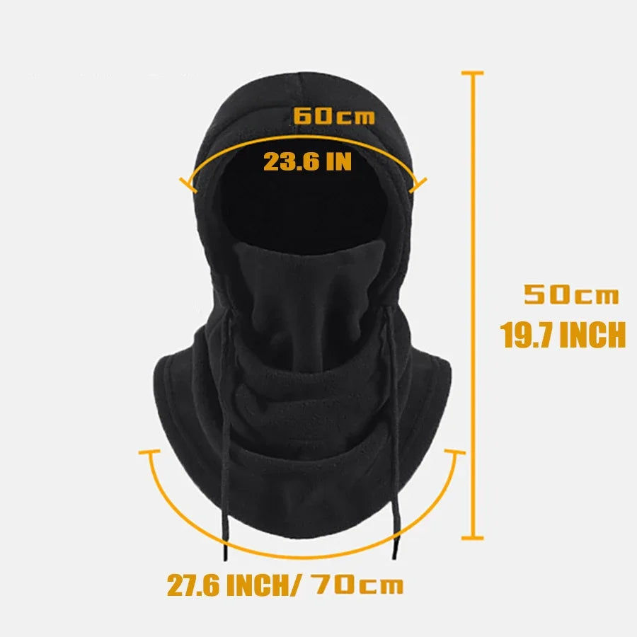 Gezellige Gebreide Winddichte Bivakmuts met Nekwarmer - Perfect voor Skiën & Buitenavonturen, Winteruitrusting