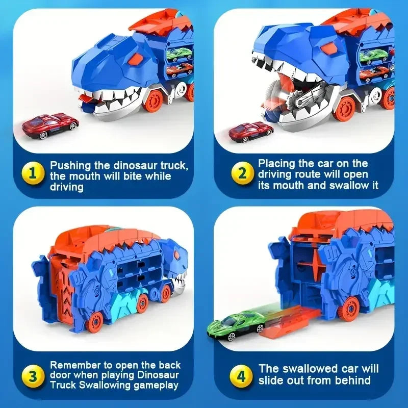Draagbare dinosaurus-truck, speelgoedauto