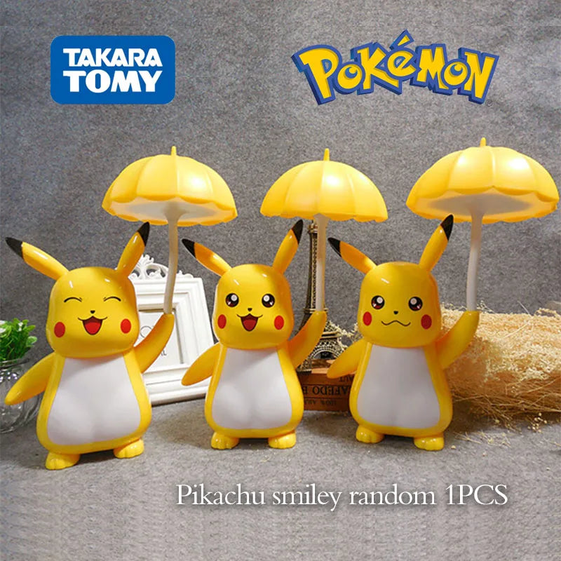 Nieuwe Echte Pokemon Pikachu Bureaulamp 3 Versnellingen Verstelbare Licht Usb Opladen Led Oogbescherming Night Light Kids Studie Levert