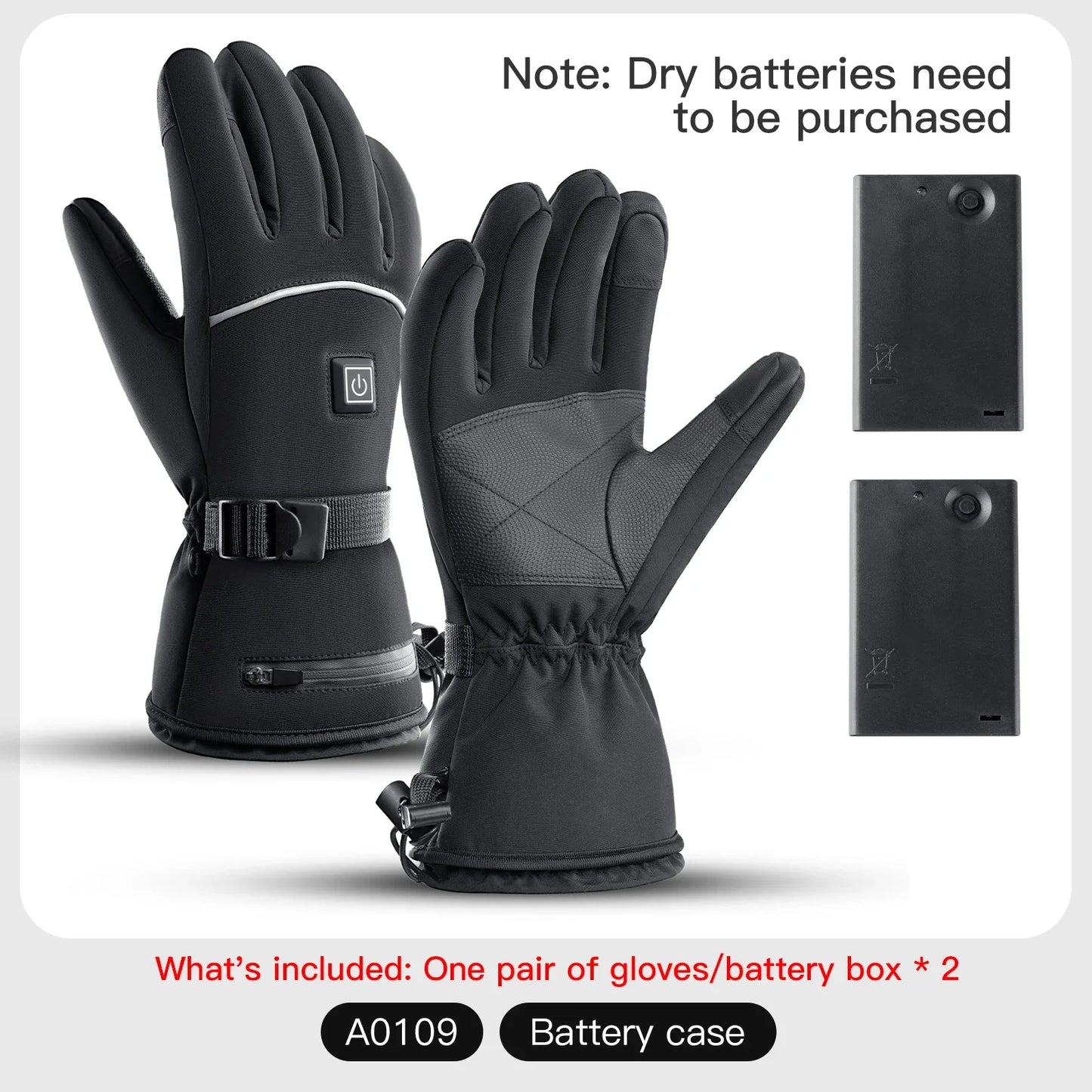 Waterproof USB Rechargeable Electric Heated Gloves Women Men Touchscreen Thermal Motorcycle Gloves Heated for Motorbike Skiing