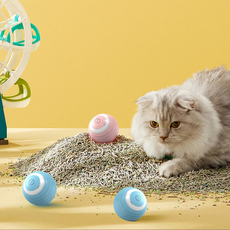 Interactieve kattenbal Slim kattenspeelgoed Binnen Automatische rollende magische bal Elektronische interactieve kattenspeelgoed Kattengameaccessoires