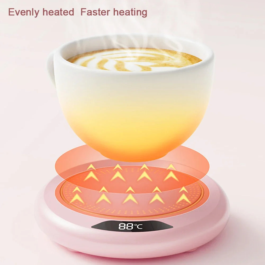 Draagbare bekerwarmer intelligente constante temperatuur drankverwarmer met Smart Touch Switch USB Cup Warmer voor kopjes en glazen met platte bodem