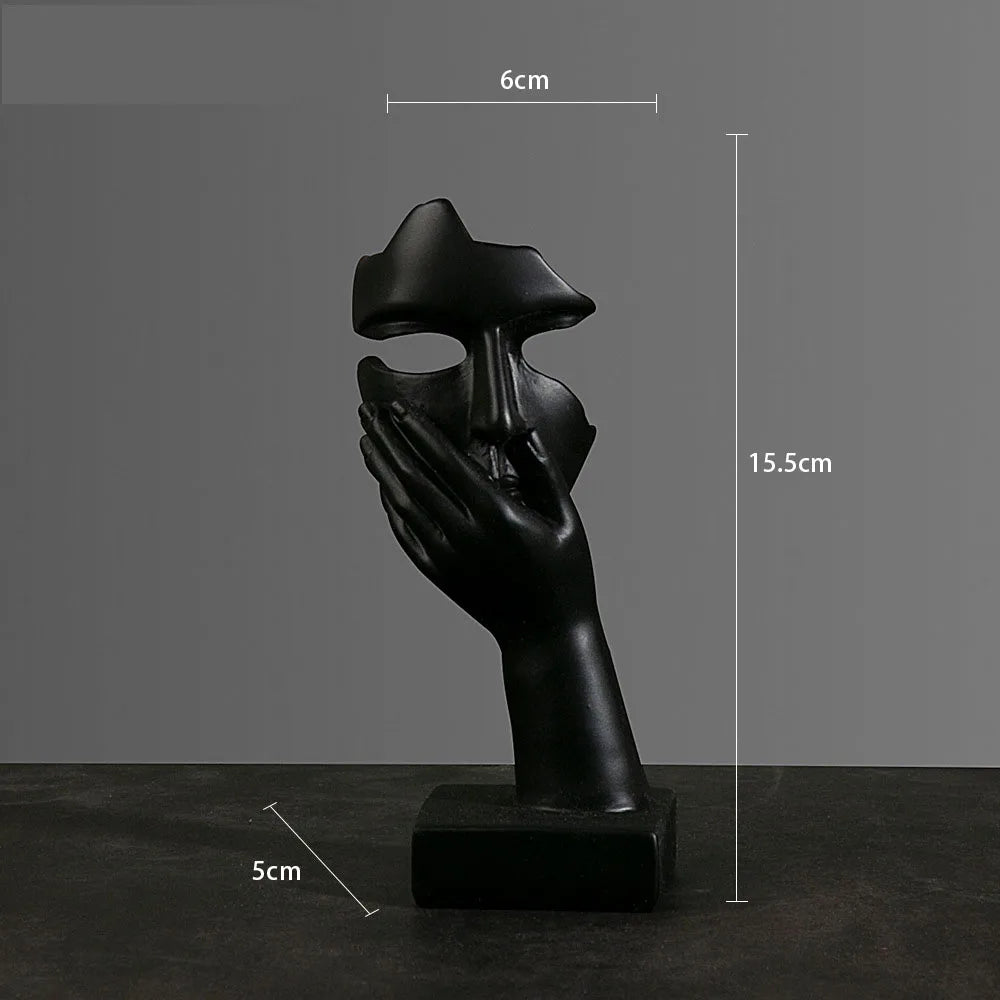 Hars Abstracte Masker Beelden Europese Miniatuur Beeldjes Voor Interieur Home Office Studie Desktop Figuur Ornament Decor Cadeau