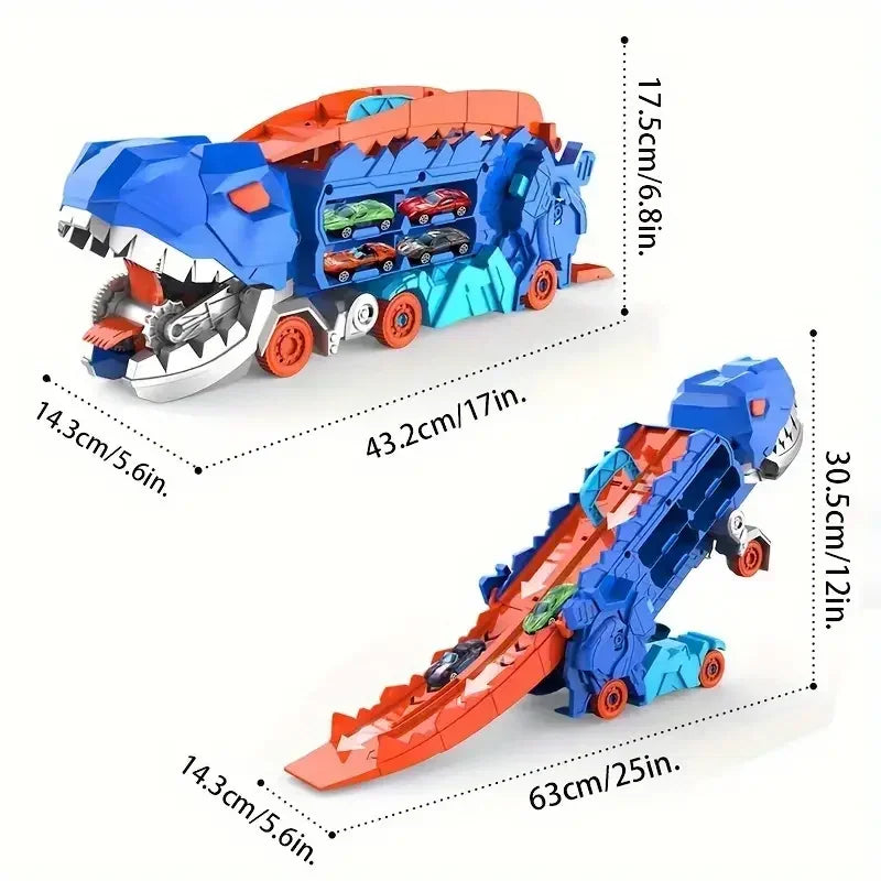 Draagbare dinosaurus-truck, speelgoedauto