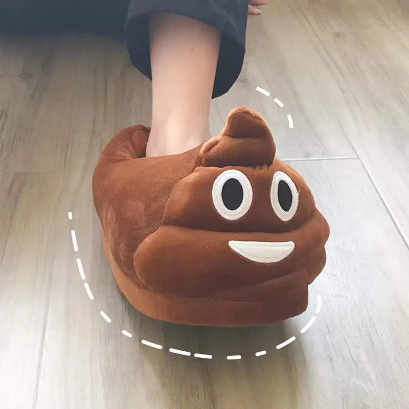 Voor Man En Vrouwen Slipper Prankish Cartoon Indoor Verdikking Warm Pluche Slippers Winter Schoenen