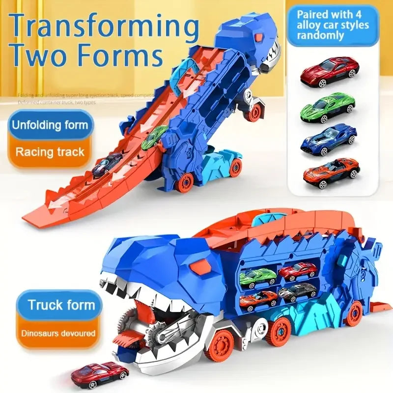 Draagbare dinosaurus-truck, speelgoedauto