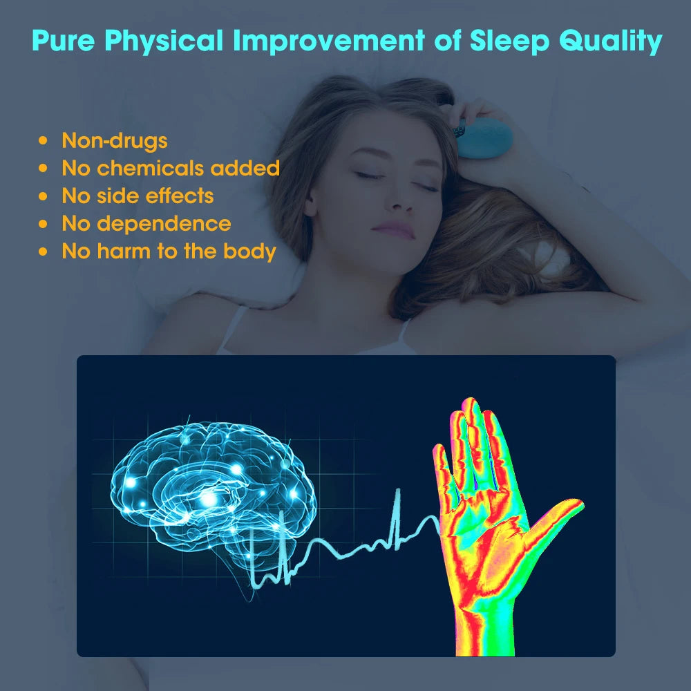 Handheld Slaap Steun Apparaat Micro Stroom Intelligente Helpen Slaap Apparaten Voor Slaap Stimulator Relief Angst Stress Hypnose Tool