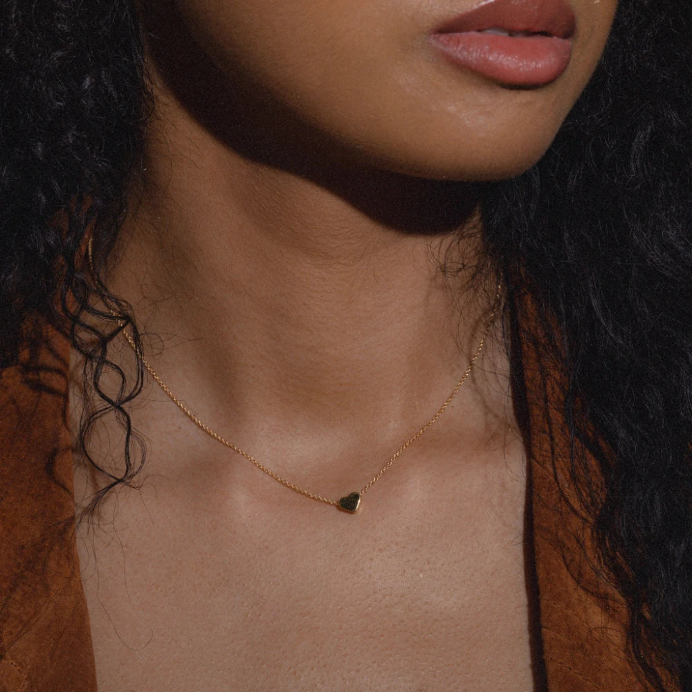 roestvrijstalen sieraden Choker ketting met hart kleine hanger voor sieraden vrouwen
