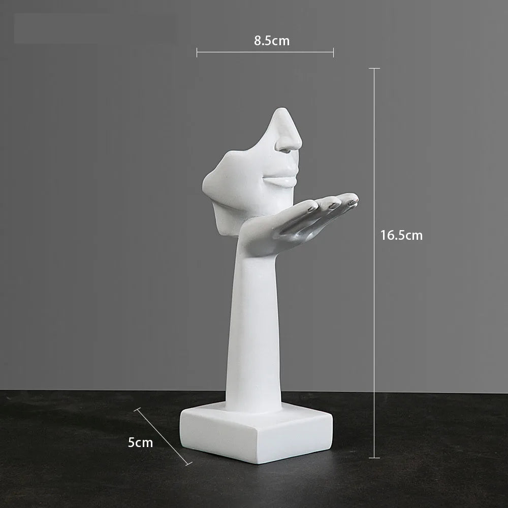 Hars Abstracte Masker Beelden Europese Miniatuur Beeldjes Voor Interieur Home Office Studie Desktop Figuur Ornament Decor Cadeau